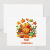 Remerciements Carte de vacances Thanksgiving (Devant / Derrière)