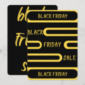 Remerciements carte de vente du vendredi noir (Devant / Derrière)