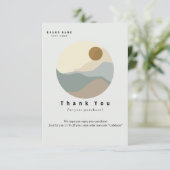 Remerciements Carte de visite d'Merci d'illustrations minimalist (Debout devant)