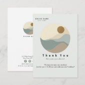 Remerciements Carte de visite d'Merci d'illustrations minimalist (Devant / Derrière)