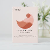 Remerciements Carte de visite d'Merci d'illustrations minimalist (Debout devant)