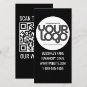 Remerciements Carte de visite moderne personnalisable QR Code no (Devant / Derrière)