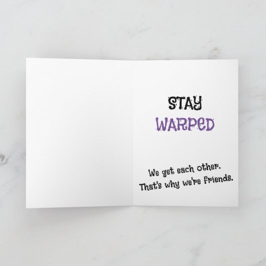 Remerciements Carte de voeux (Intérieur)