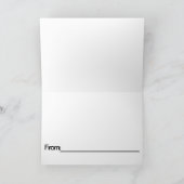 Remerciements Carte de voeux (Intérieur)