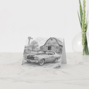 Remerciements Carte de vœux 71 Chevelle