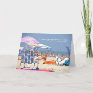 Remerciements Carte de voeux à la plage
