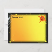 Remerciements Carte de vœux amusante sur l'espace (Dos)