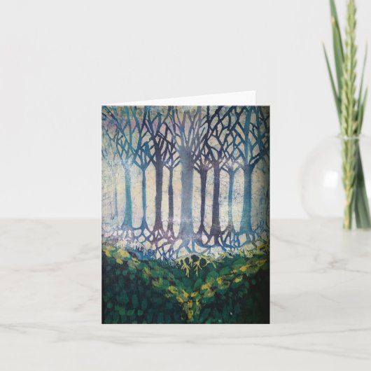 Remerciements Carte de voeux Batik Blank (Devant)