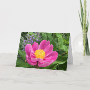 Remerciements Carte de voeux blanche Arbre Peony