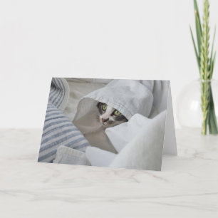 Remerciements Carte de voeux Boris the Cute Nubber Kitty