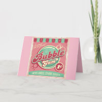 Carte de vœux Bubble Gum (vierge)