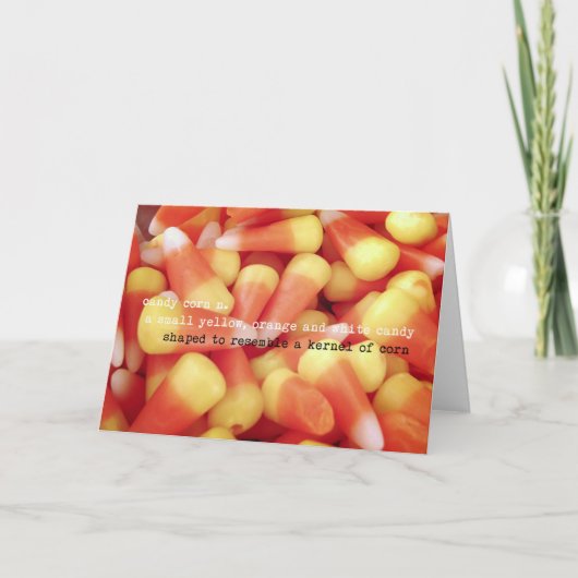 Remerciements Carte de voeux CANDY CORN (Devant)