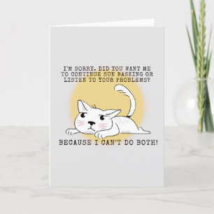 Remerciements Carte de voeux Cat Tough Love