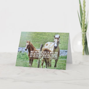 Remerciements Carte de voeux CELTIC PONIES