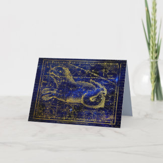 Remerciements carte de voeux cetus constellation