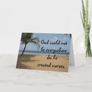 Remerciements Carte de voeux Christian Nurse