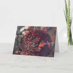 Remerciements Carte de vœux CHRISTMAS REDS
