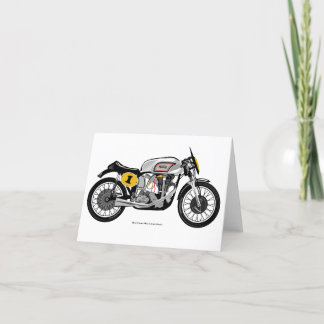 Remerciements Carte de voeux classique de moto