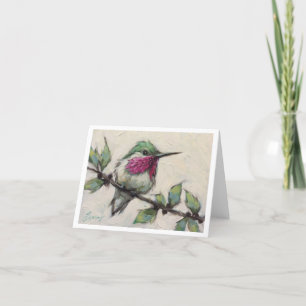 Remerciements Carte de vœux - Colibri