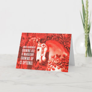 Remerciements Carte de voeux CRIMSON CAROUSEL