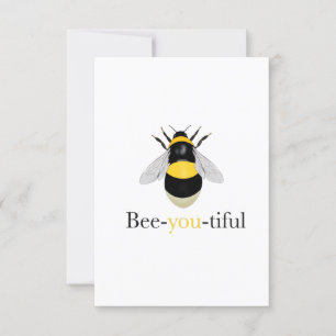Remerciements Carte de voeux d'abeilles
