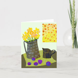 Remerciements Carte de voeux Daffodil BLANK