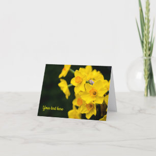 Remerciements Carte de voeux Daffodils
