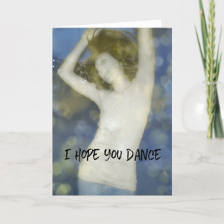 Remerciements Carte de voeux DANSE