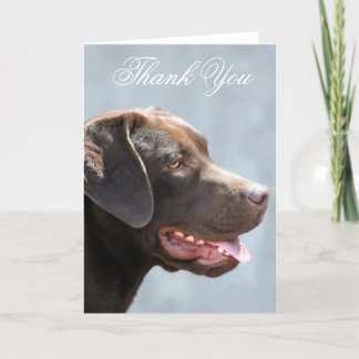 Remerciements Carte de voeux de chien de labrador retriever de