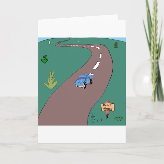 Remerciements Carte de voeux de désintoxication (Devant)