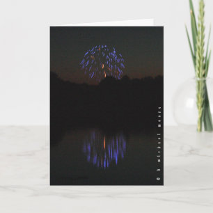 Remerciements Carte de voeux de lundi bleu