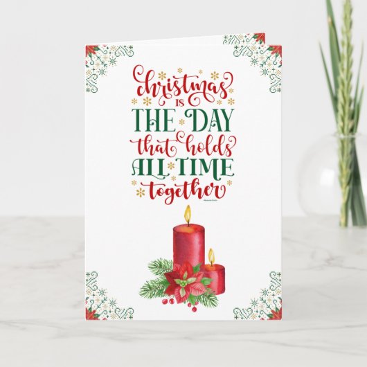 Remerciements Carte de voeux de Noël (Devant)