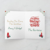 Remerciements Carte de voeux de Noël (Intérieur)