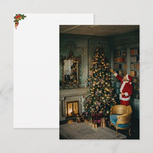 Remerciements Carte de voeux de Noël (Devant / Derrière)