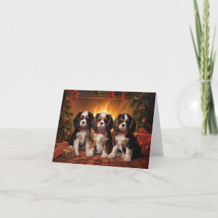 Remerciements Carte de voeux de Noël Cavalier