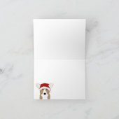 Remerciements Carte de voeux de Noël Corgi (Intérieur)