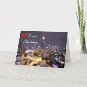 Remerciements Carte de vœux de Noël d'Atlanta Géorgie