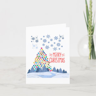 Remerciements Carte de voeux de Noël de Sensibilisation sur l'au