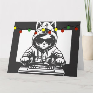 REMERCIEMENTS CARTE DE VOEUX DE NOËL DJ CHAT