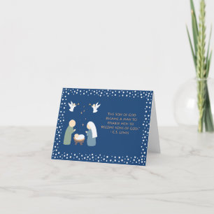 Remerciements Carte de voeux de Noël du Fils de Dieu