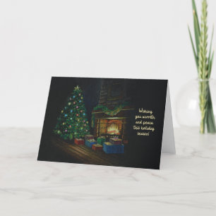 Remerciements Carte de voeux de Noël et de Noël