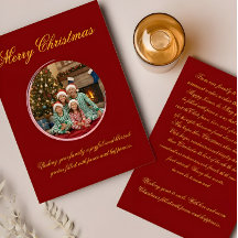 Carte de vœux de Noël multicolore avec message fam