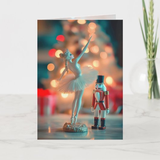 Remerciements Carte de voeux de Noël Nutcracker - 5" x 7" (Devant)