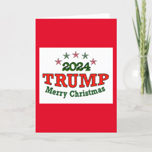 Remerciements Carte de voeux de Noël Trump 2024