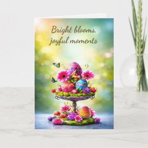 Remerciements Carte de vœux de Pâques Floral Printanier Lumineux