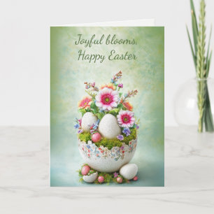 Remerciements Carte de vœux de Pâques Florale Printemps Élégante