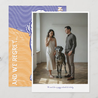 Remerciements Carte de vœux de photographie personnalisée Pas de