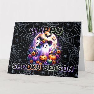 Remerciements Carte de voeux de saison Éffrayante pour Halloween