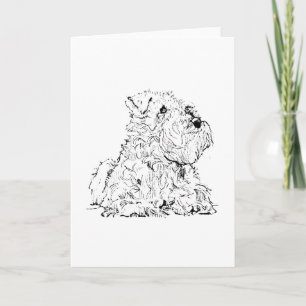 Remerciements Carte de vœux de Schnauzer miniature illustration