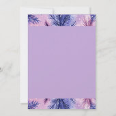 Remerciements Carte de voeux de vacances violet blanc (Dos)